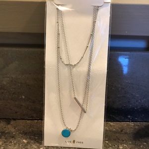PurVida triple strand silver necklace